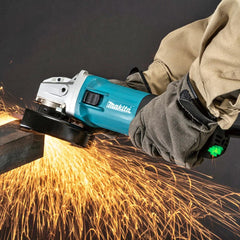 Esmerilhadeira Angular 125Mm X-Lock Industrial 1400W Com Punho Lateral Protetor GA5080R 220V Makita