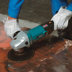 Lixadeira Angular Eletrônica 180Mm Industrial 1600W Disco de Borracha Chave Capa SA7000C 110V Makita