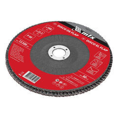 Disco de Desbaste Tipo Flap Óxido de Alumínio P80 180 X 22,2mm Durável MTX 740759
