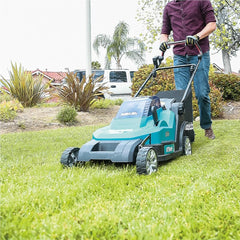 Carrinho Cortador de Grama Sem Fio 36V Potência 950W Com 2 Baterias Recolhedor DLM432PT2 220V Makita