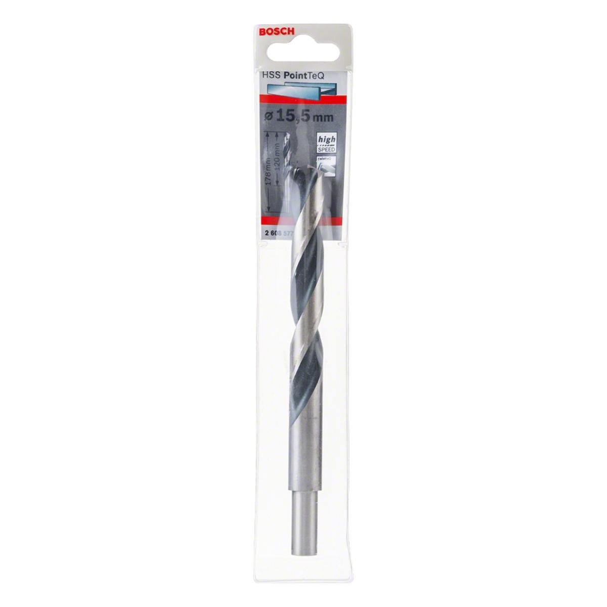 Broca Para Metal Bosch Aço Rápido Hss-Pointteq 15,5mm