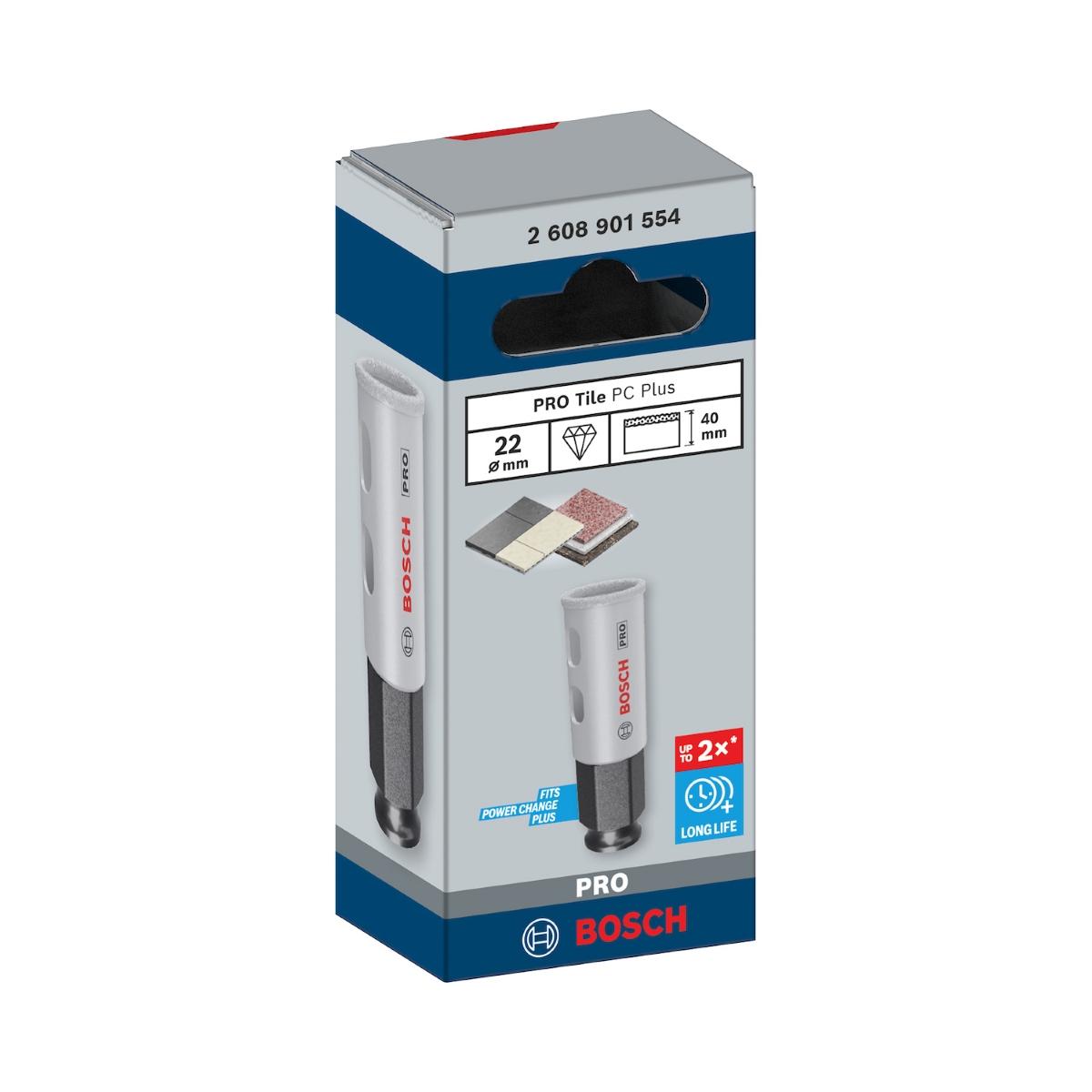Serra Copo Bosch Pro Tile Power Change Plus 22 mm 7/8''