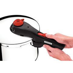 Panela De Pressão Tramontina Solar Aço Inox 6 L 22 cm Fundo Triplo 5 Dispositivos