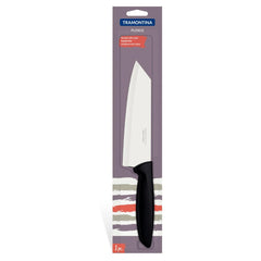 Faca Para Fatiar E Picar Tramontina Plenus 6 Polegadas Aço Inox Cabo Polipropileno Preto Cozinha