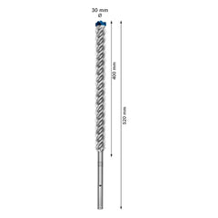 Broca Para Concreto Bosch Expert Sds Max-8X Ø30X400X520mm