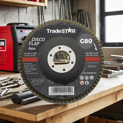 Disco Flap 115 mm G80 Fibra Reto Aço Tradestar