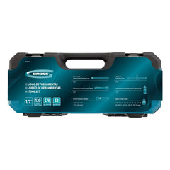 Jogo de Ferramentas 24 Peças 1/2'' Maleta Plástica Aço CrV Gross 1414755