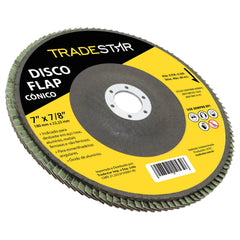 Disco Flap 180 mm G50 Fibra Conico Aço Tradestar