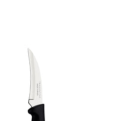 Faca Para Tornear Tramontina Plenus 3 Polegadas Lâmina Aço Inox Cabo Polipropileno Preto Cozinha