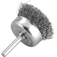 Escova Copo 2'' Haste 1/4'' 4500Rpm Aço Inox Ondulado Vonder 6325000002