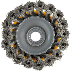 Escova Copo 3'' Rosca M14 12500Rpm Aço Inox Torcido Vonder