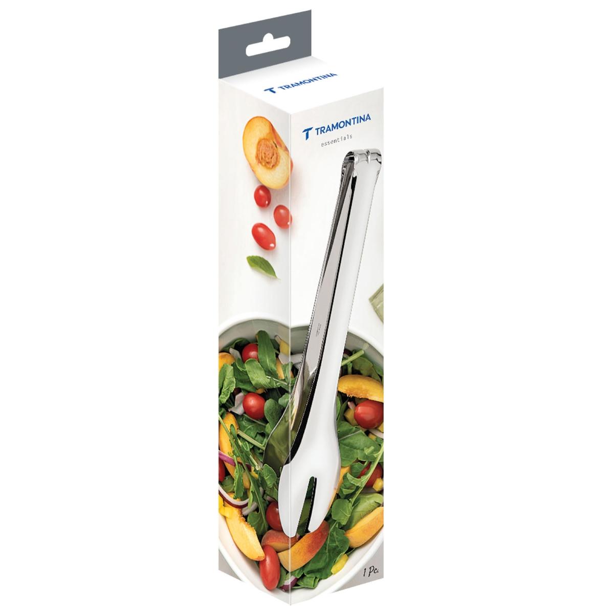Pegador Multiuso Aço Inox Tramontina Utility Para Saladas Massas E Grelhados Resistente Profissional