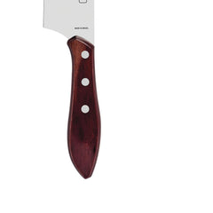 Faca Para Carne Tramontina 8 Polegadas Aço Inox Cabo Madeira Polywood Vermelho Churrasco Profissional