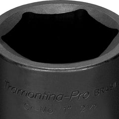 Soquete de Impacto Sextavado 2.3/16'' Encaixe 1'' Aço Cromo Molibdênio Tramontina PRO Durável