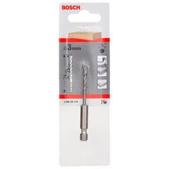 Broca Para Madeira Bosch 3 Pontas 3mm (Encaixe 1/4'')