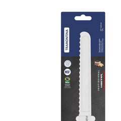 Faca Para Pão E Bolo Tramontina Profissional Master 25 Cm Aço Inox Cabo Branco
