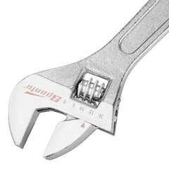 Chave Inglesa Ajustável Cromada 8'' 200mm Aço Carbono 45 Ferramenta Profissional