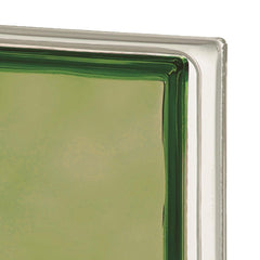 Tijolo de Vidro 19 x 19 x 8 CM Verde Translúcido 06 Unidades Tradestar