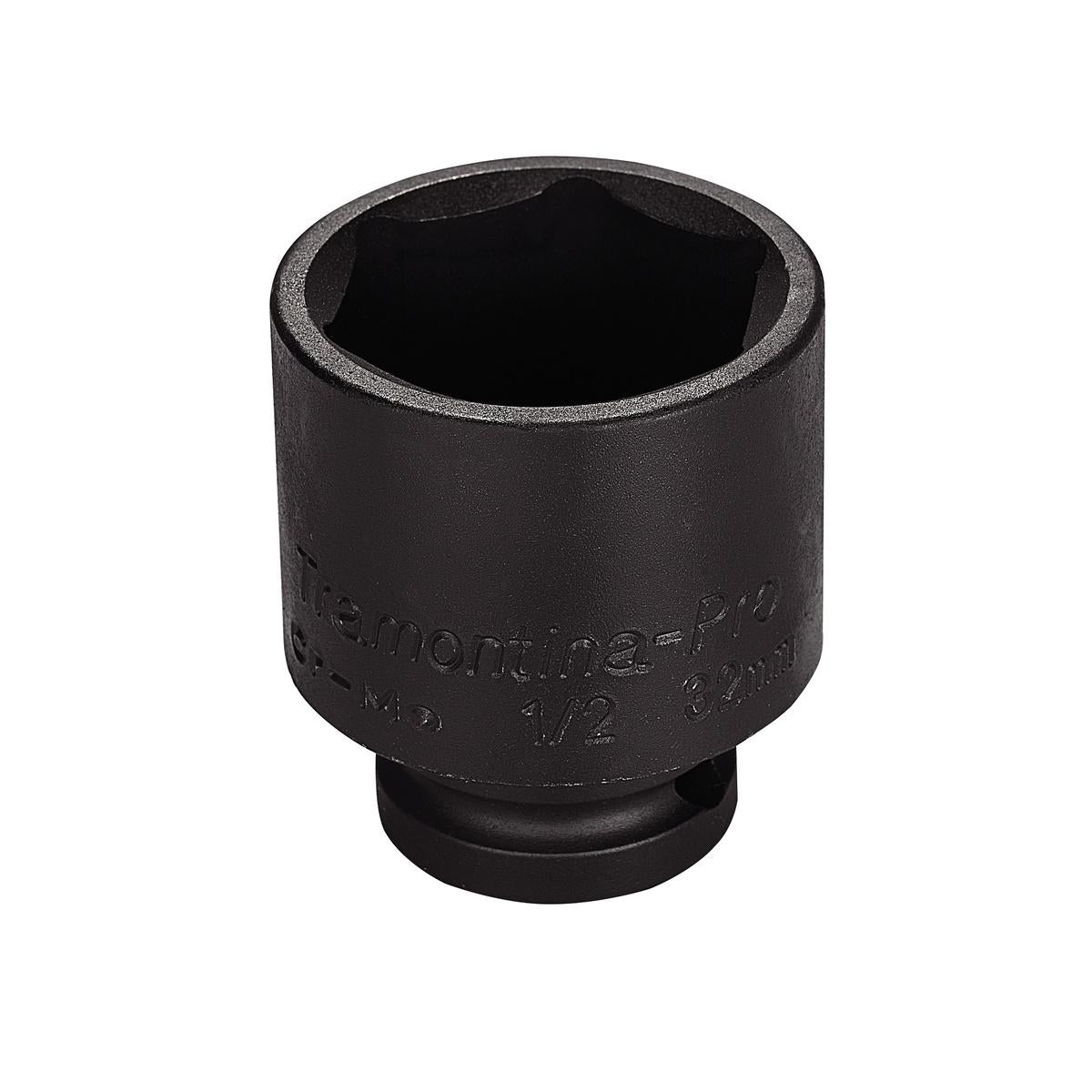 Soquete de Impacto Sextavado 33mm 1/2'' Aço Cromo Molibdênio Tramontina PRO Durável