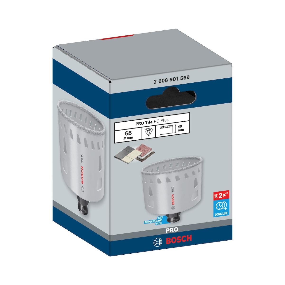 Serra Copo Bosch Pro Tile Power Change Plus 68mm 2 11/16''