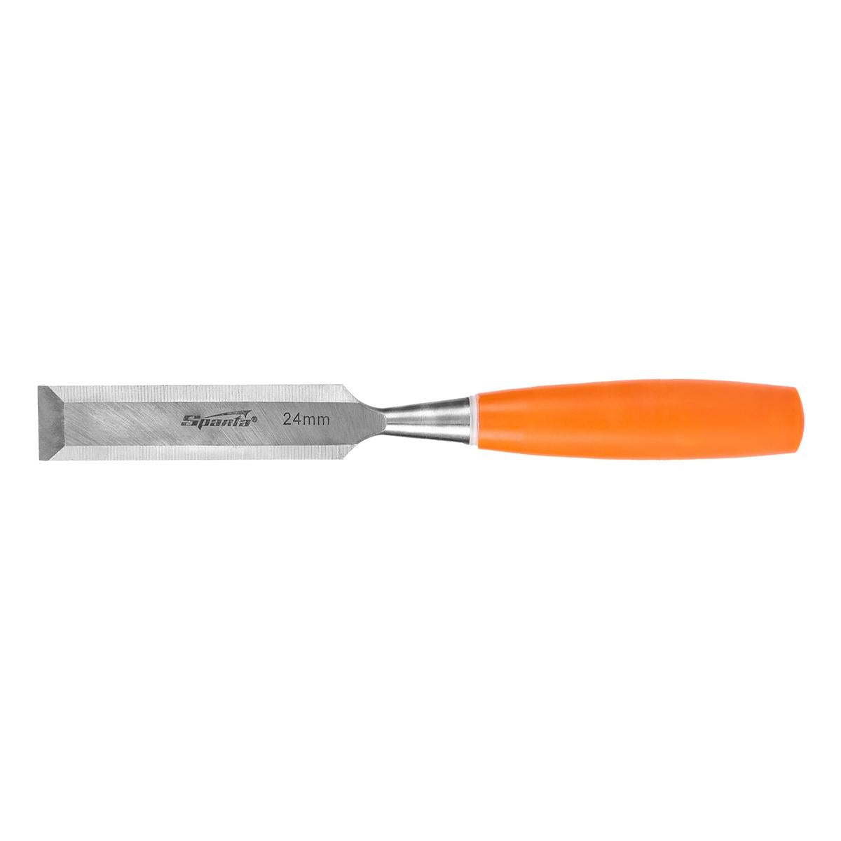 Formão Chanfrado 24mm (15/16 Pol) Sparta Aço Carbono 55 HRC Para Madeira