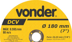 Disco de Corte 180,0X3,2X22,23 DCV Vonder