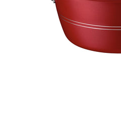 Caçarola Tramontina Sicília Alumínio Antiaderente Starflon 24 cm 4,3 L Vermelha Espessura 3,0 mm