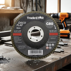 Disco Flap 115 mm G80 Fibra Reto Aço Tradestar