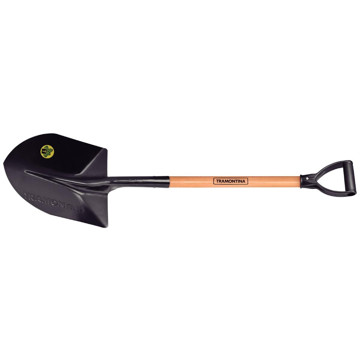 Pá de Bico 71 cm Aço Carbono 460/30 com Cabo de Madeira e Empunhadura Ergonômica Tramontina