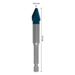 Broca P/Porcelanato Bosch Expert Hex-9 Hard Ceramic 12X90mm