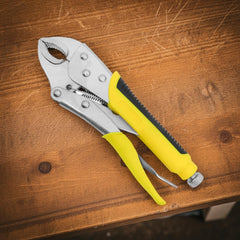 Alicate de Pressão 10'' Curvo Aço Carbono Cabo Borracha Tradestar