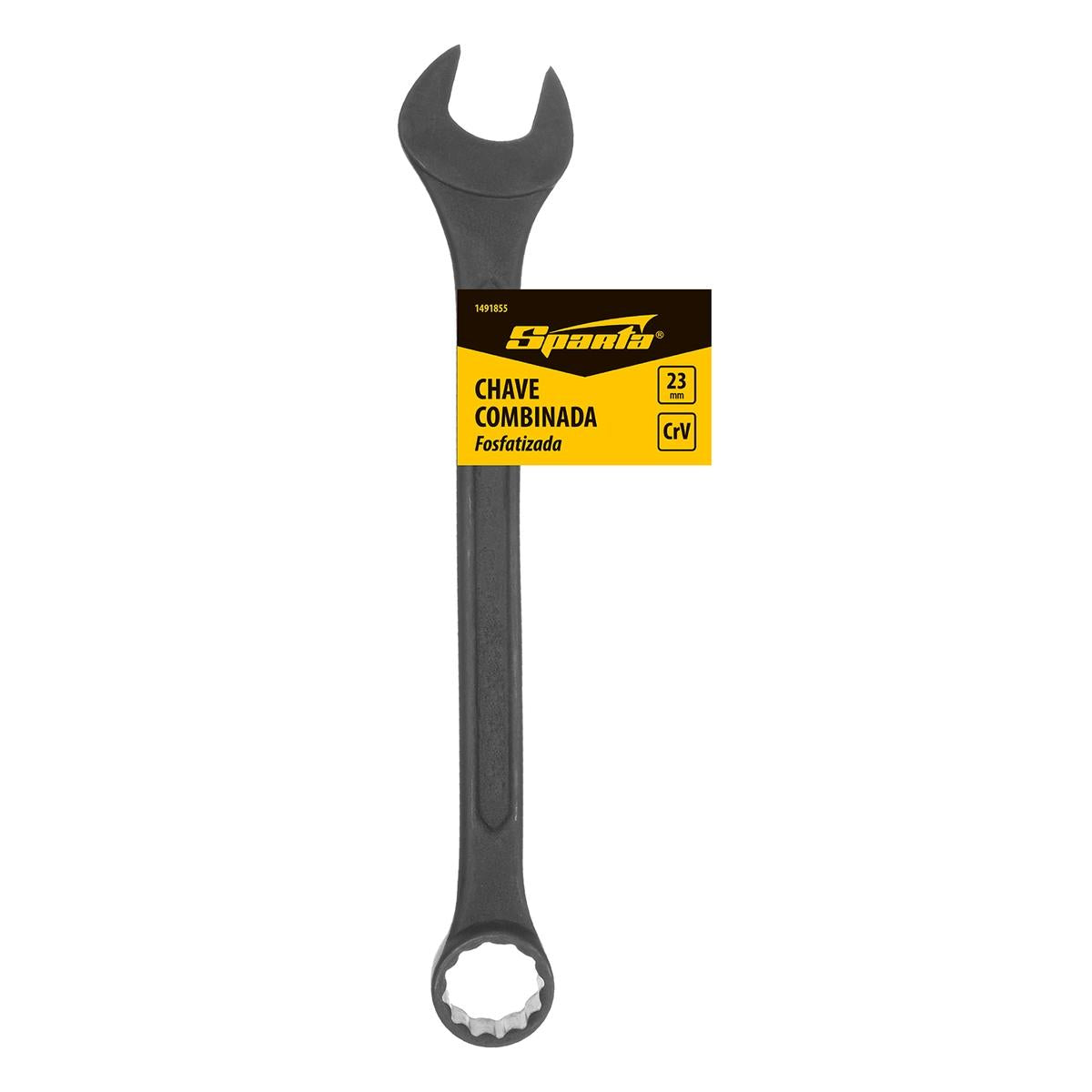 Chave Combinada Cromo Vanádio 23mm Fosfatizada - Ideal Para Manutenção Automotiva e Industrial