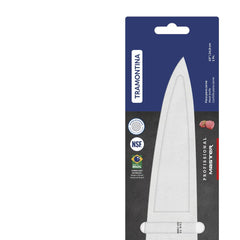 Faca Para Carne Profissional Master 10 Polegadas Aço Inox Cabo Amarelo Tramontina