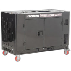 Gerador à Diesel Dgr-13000 Trifasico 220V 12,5Kw Cabinado Kawashima