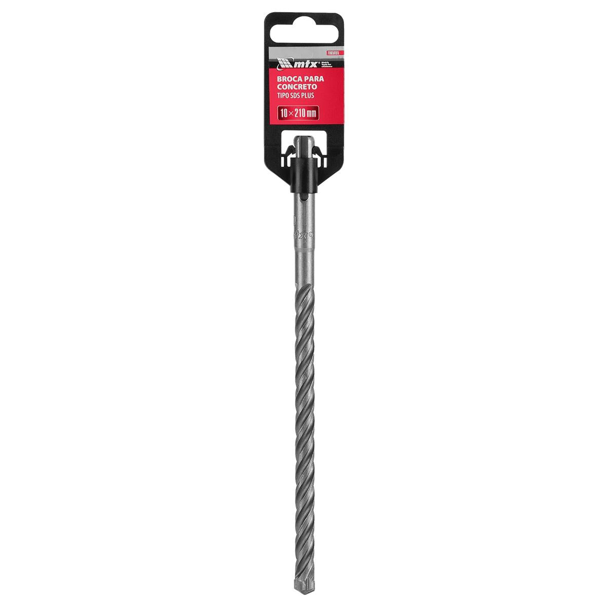 Broca Para Concreto Sds Plus 10 X 210mm Profissional Carboneto De Tungstênio Mtx 7065055