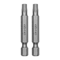 Bits Torx T27 Cromo Vanádio 50mm 2pcs MTX 1/4'' Alta Durabilidade
