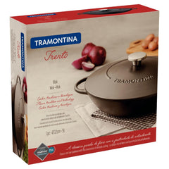 Panela Wok 32 cm 5 L Ferro Esmaltado Antiaderente Starflon Excellent Tramontina Trento