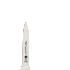 Faca Para Legumes E Frutas Tramontina Premium 4 Polegadas Aço Inox Cabo Polipropileno Branco