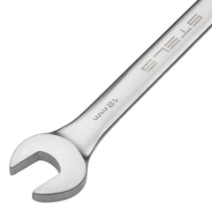 Chave Combinada Stels 12mm Aço Cromo-Vanádio 38-55 HRC 5° Inclinação Cromada
