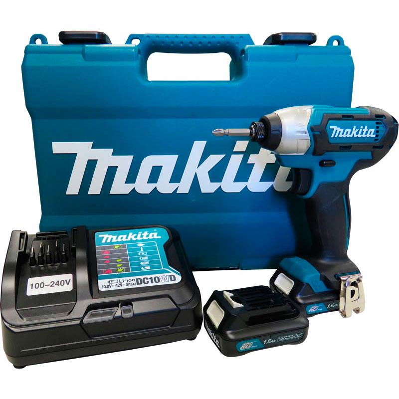 Parafusadeira de Impacto Sem Fio 12V Torque 110N.m 2 Baterias Carregador e Maleta TD110DWYE Makita