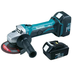Esmerilhadeira Angular 115mm 4-1/2'' 11000 RPM com Bateria Carregador e Maleta DGA452RFE Makita