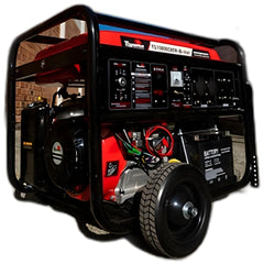 Gerador a Gasolina Toyama TG10000CXER 8kVA Bivolt 115V 230V Partida Elétrica e Manual com Rodas para Transporte