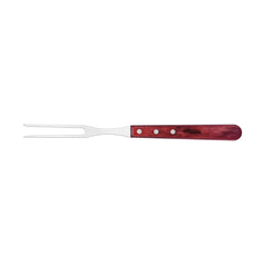 Kit Para Churrasco Tramontina 3 Peças Aço Inox Cabo Polywood Vermelho Com Tábua De Madeira