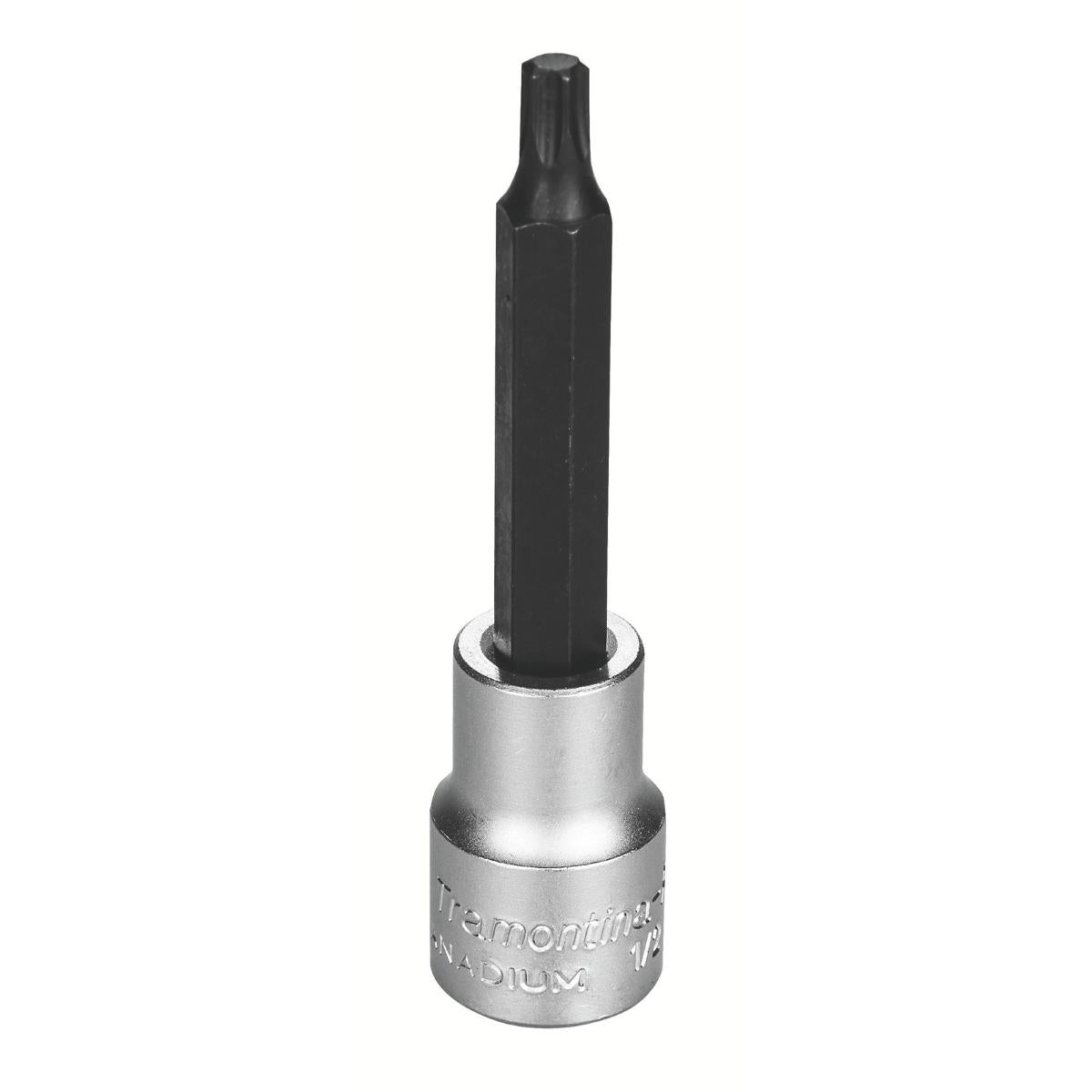 Soquete t30 1/2'' Encaixe Aço Cromo Vanádio Cromado Norma DIN 1711-1 Tramontina Pro