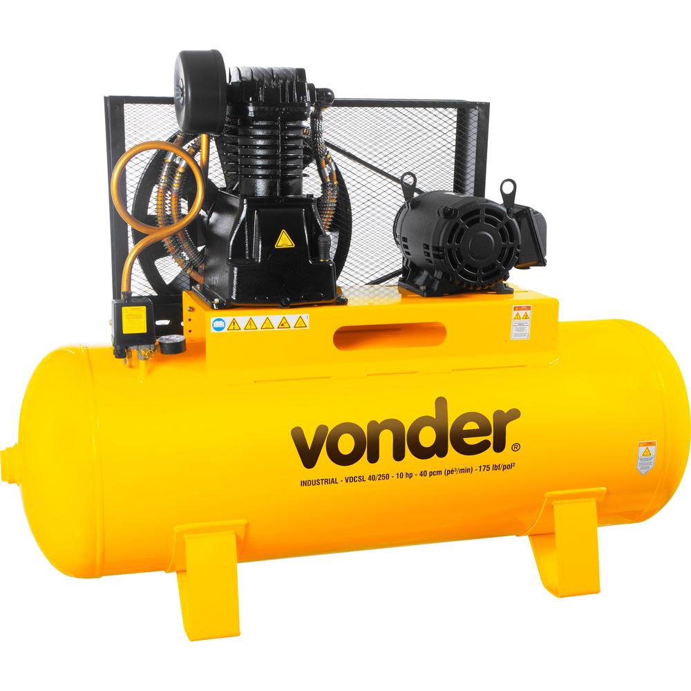Compressor de Ar Vdcsl 40/250 Trifásico 220V /380 V Vonder