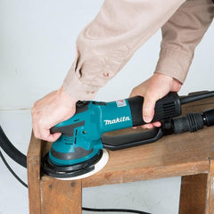 Lixadeira Roto Orbital 150Mm Industrial 750W Com Punho 3 Lixas Protetor Maleta BO6050J 127V Makita