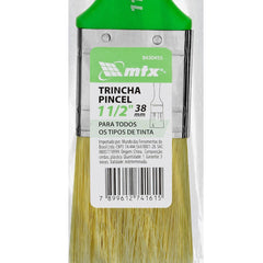 Trincha Pincel 1.1/2 Multiuso Cerdas Sintéticas Cabo Plástico MTX Pintura Rápida