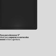 Jogo De Facas Tramontina Plenus 4 Peças Aço Inox E Tábua Preto