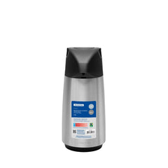 Garrafa Térmica Tramontina Exata Aço Inox Ampola De Vidro 1 L Corta Pingos Design Clean Sofisticado