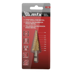 Broca Escalonada 4-20mm Aço HSS Rápido Espiral Profissional MTX 723569